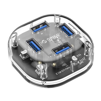 Hub USB Orico H4U-U3 USB 3.0 transparent Hub USB Orico H4U-U3 USB 3.0 transparent