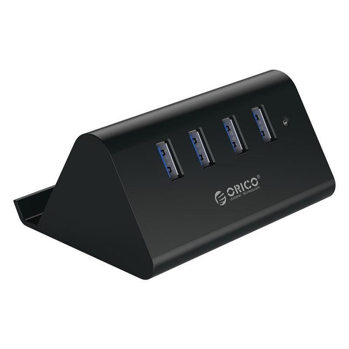 Hub USB Orico SHC-U3 V2 4 port-uri USB 3.0 negru