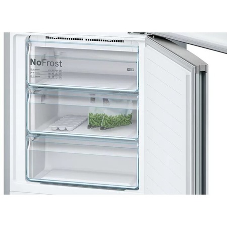 Combina frigorifica Bosch KGN49XI30U Seria 4, 435 l, No Frost, VitaFresh, H 203 cm, Alb