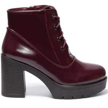 Botine dama Luigina, Visiniu, Rosu Botine dama Luigina, Visiniu, Rosu