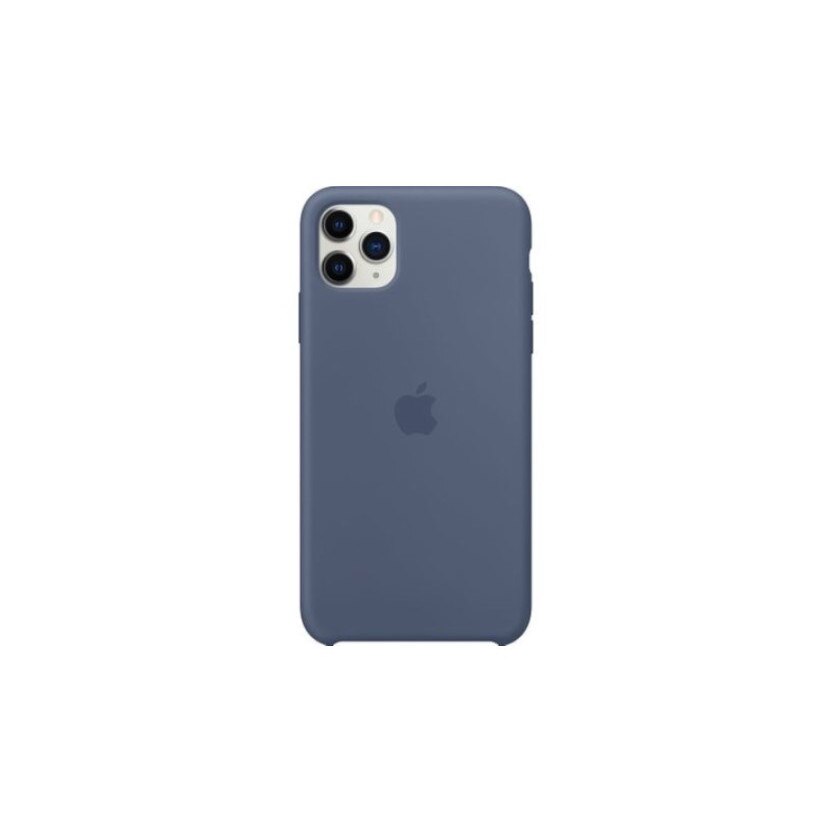 Husa cu logo Apple pentru iPhone 11, silicon, Albastru