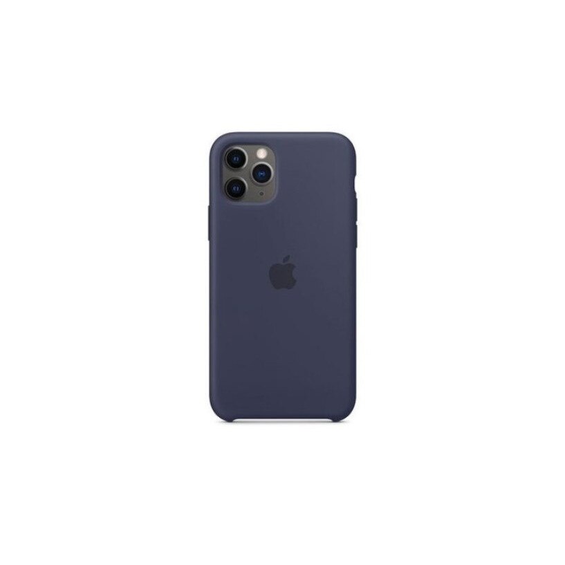 Husa cu logo Apple pentru iPhone 11 Pro , silicon, Bleumarin