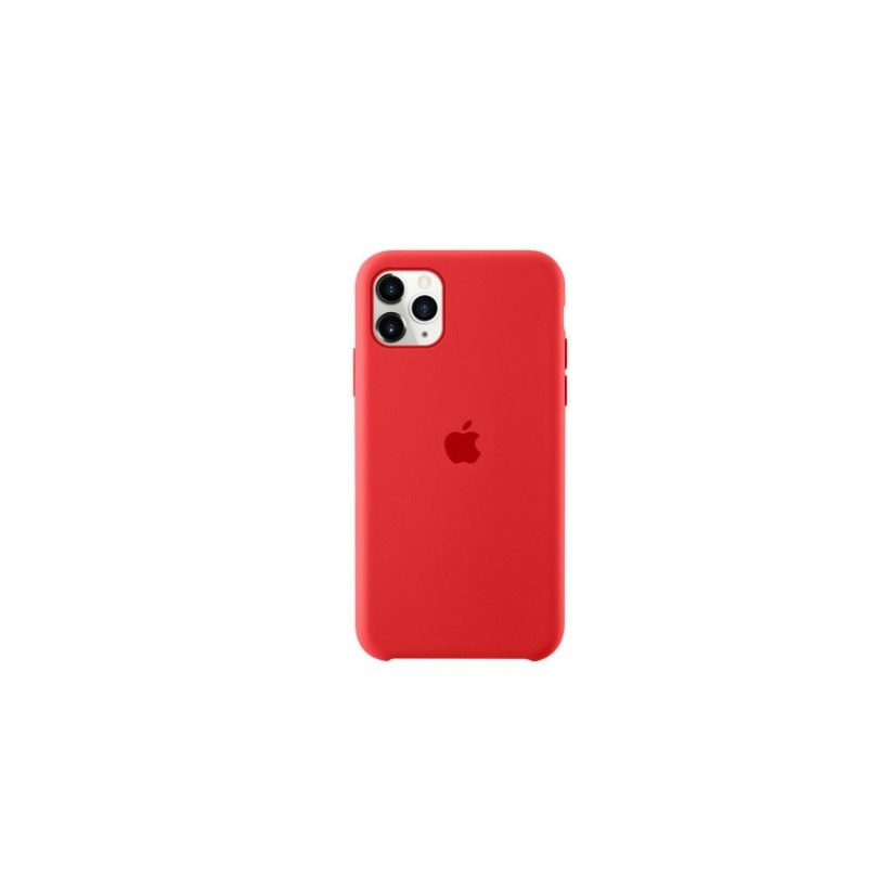 Husa cu logo Apple pentru iPhone 11 Pro, silicon, Rosu