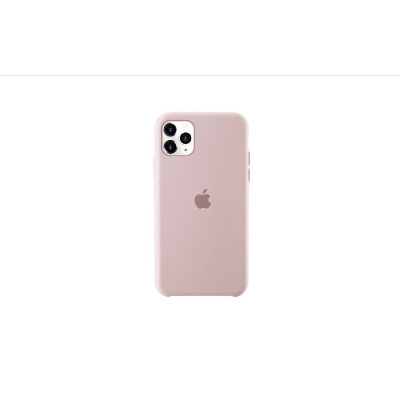 Husa cu logo Apple pentru iPhone 11 Pro, silicon, Roz