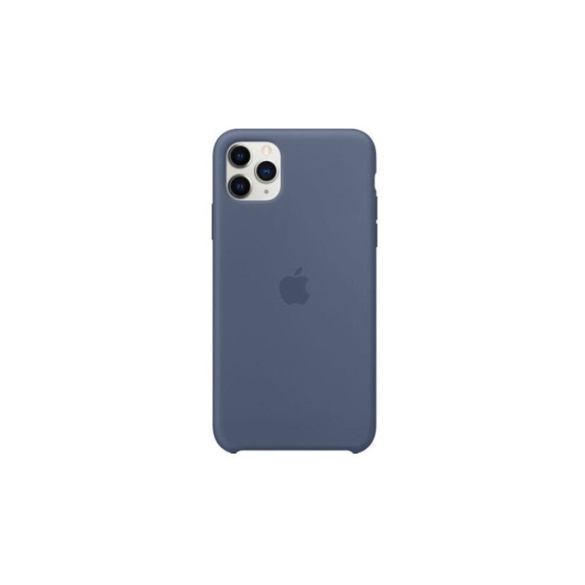Husa cu logo Apple pentru iPhone 11 Pro Max, silicon, Albastru