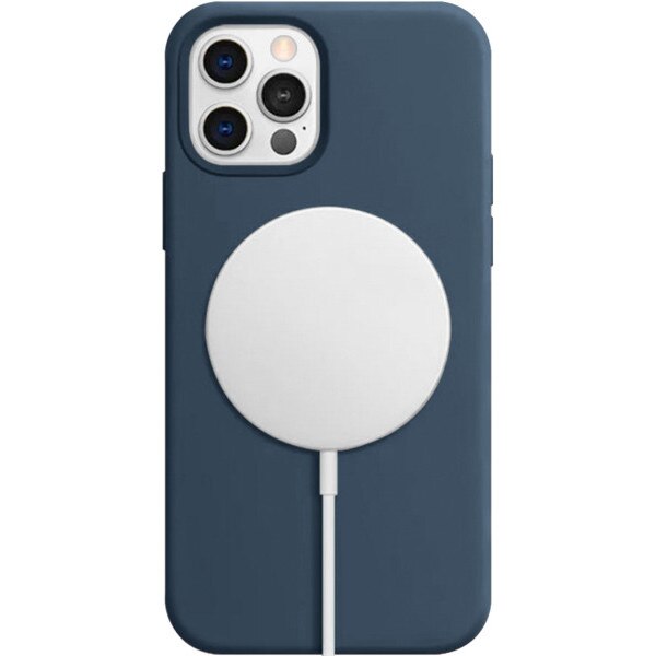 Husa silicon cu MagSafe, Viva Madrid, pentru iPhone 13 Pro Max, albastru