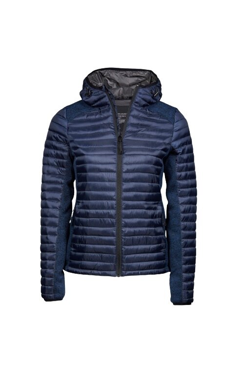 Geaca crossover cu gluga pentru femei Tee Jays, Poliester, Bleumarin, Bleumarin