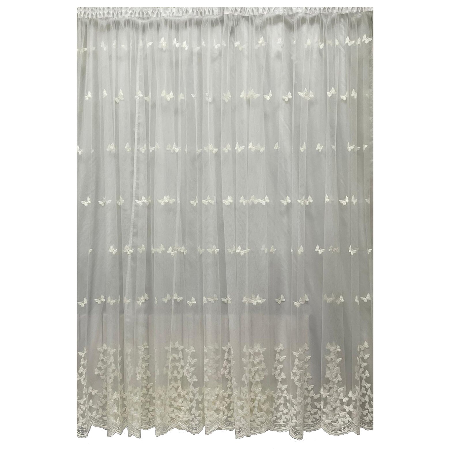 Perdea ivoire brodata din colectia 