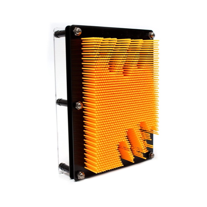 Jucarie 3D SculptArt, tip tablou, creativa, educativa, negru/galben, 18x12 cm, Doty