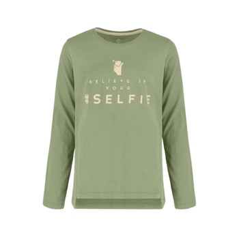 Bluza maneca lunga Fete, Volcano, L - Glass Junior, Bumbac Organic, Verde, 146 - 152CM, 11 - 12 ani Bluza maneca lunga Fete, Volcano, L - Glass Junior, Bumbac Organic, Verde, 146 - 152CM, 11 - 12 ani