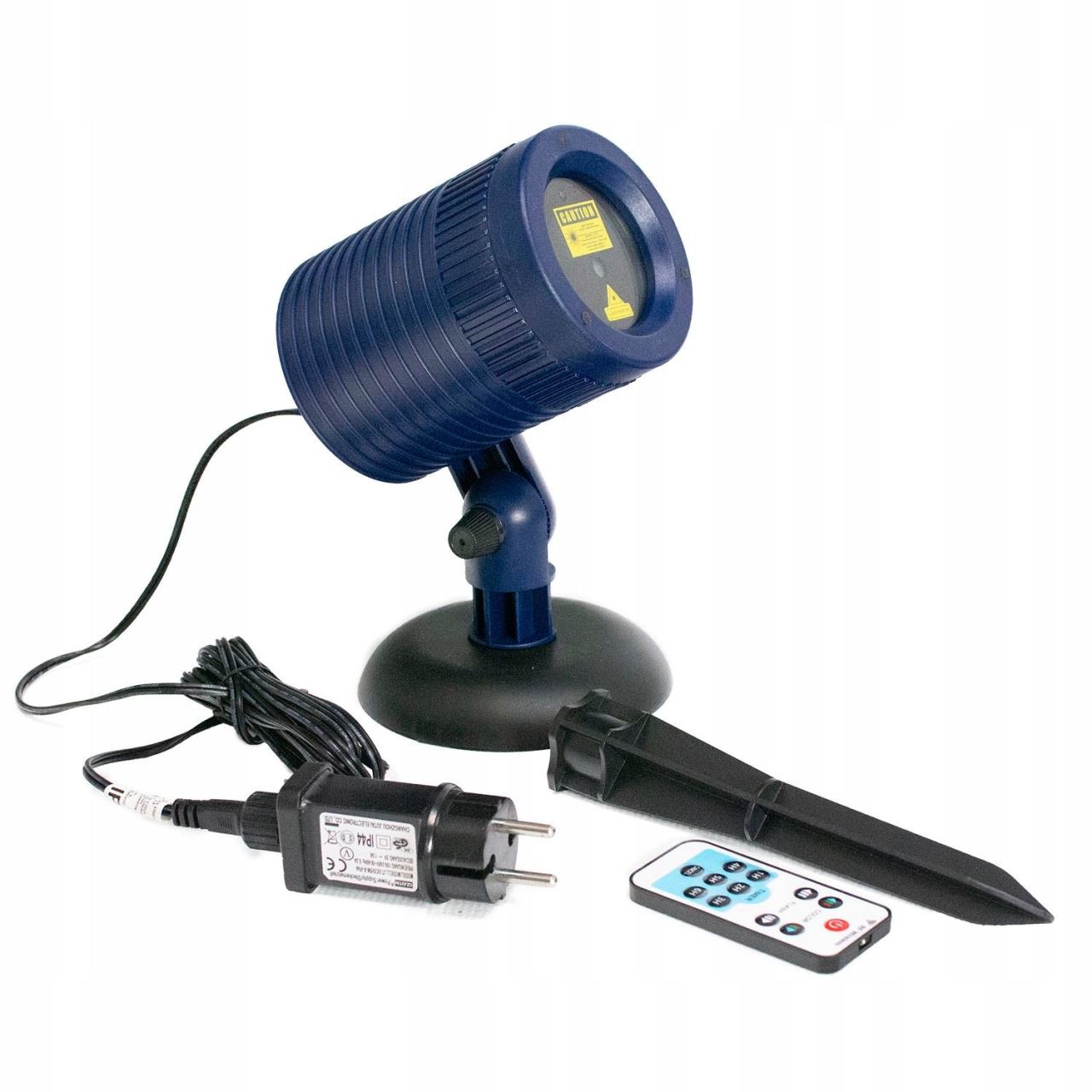 Proiector laser, rosu si verde, 10 moduri, cu telecomanda, temporizator, IP44