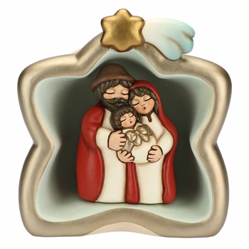 Set, Steaua si Sfanta Familie, ceramica THUN, 16 cm h Set, Steaua si Sfanta Familie, ceramica THUN, 16 cm h