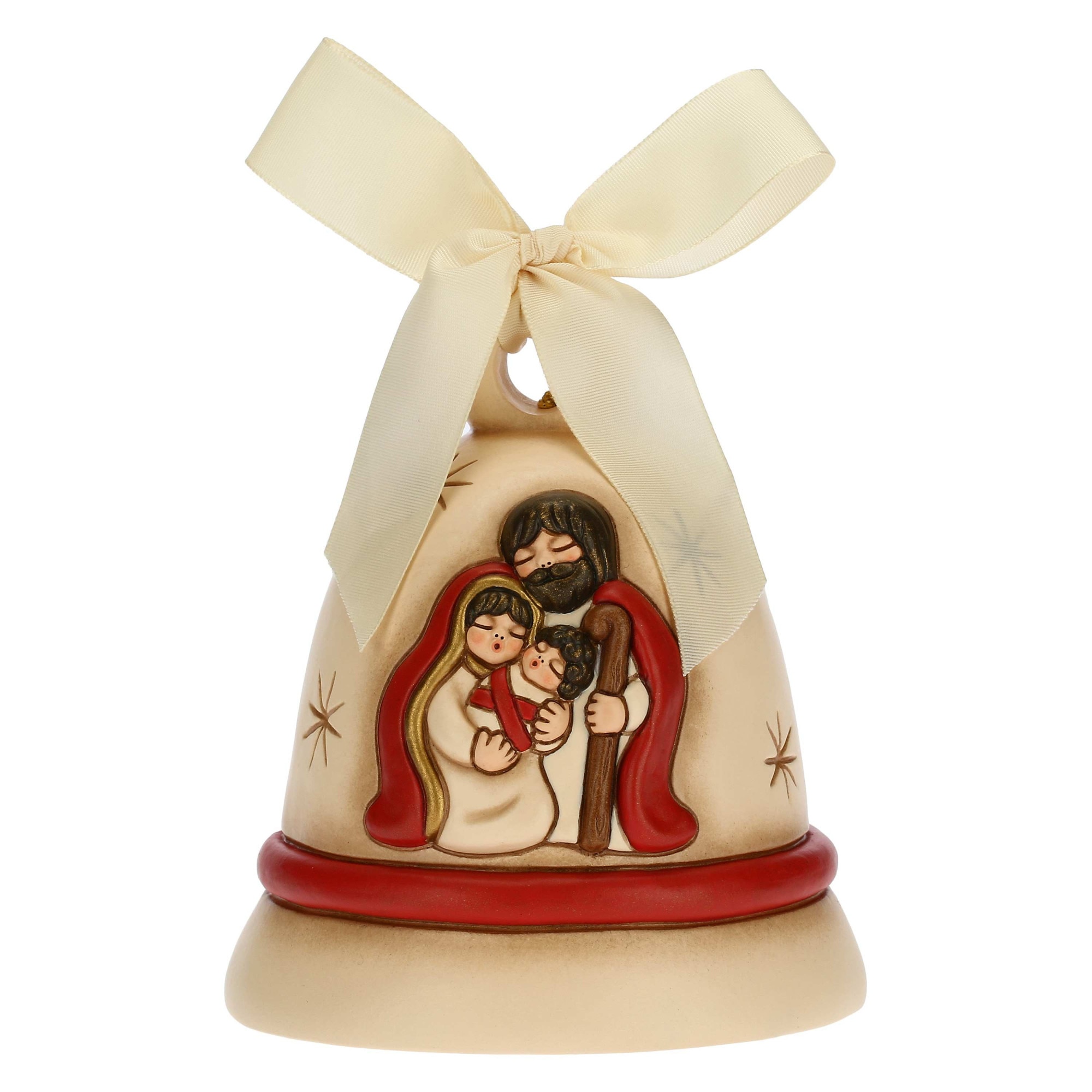 Clopotel din ceramica THUN, figurina Familia Sfanta, 12 cm