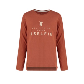 Bluza Fete, Volcano, L - Glass Junior, Bumbac/Elastan, Maro, 134 - 140CM, 9 - 10 ani Bluza Fete, Volcano, L - Glass Junior, Bumbac/Elastan, Maro, 134 - 140CM, 9 - 10 ani