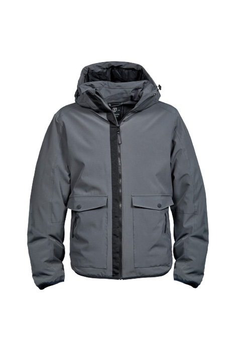Geaca cu gluga Tee Jays Urban Adventure, Verde masliniu, Gri, Gri