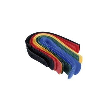 Set legaturi cu sistem de prindere velcro (arici) pentru organizare cabluri, 180 x 20 mm, multicolor, 6 bucati Set legaturi cu sistem de prindere velcro (arici) pentru organizare cabluri, 180 x 20 mm, multicolor, 6 bucati