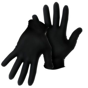 Manusi de Unica Folosinta din Nitril, Nepudrate, Marime M, 50 bucati, Groase si Rezistente, Culoare Negru Manusi de Unica Folosinta din Nitril, Nepudrate, Marime M, 50 bucati, Groase si Rezistente, Culoare Negru