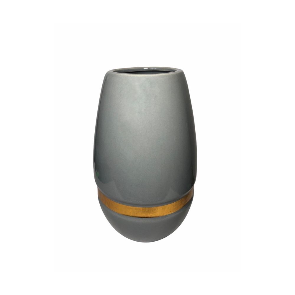 Vaza ceramica, Accent, 01134006, Gri, 20 cm
