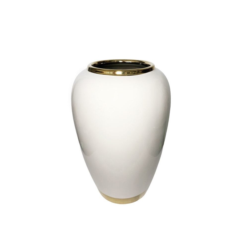 Vaza ceramica, Accent, 011335, Alb, 24 cm
