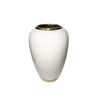 Vaza ceramica, Accent, 011335, Alb, 24 cm Vaza ceramica, Accent, 011335, Alb, 24 cm