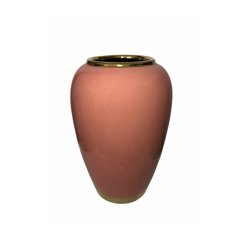 Vaza ceramica, Accent, 01133005, Roz, 24 cm