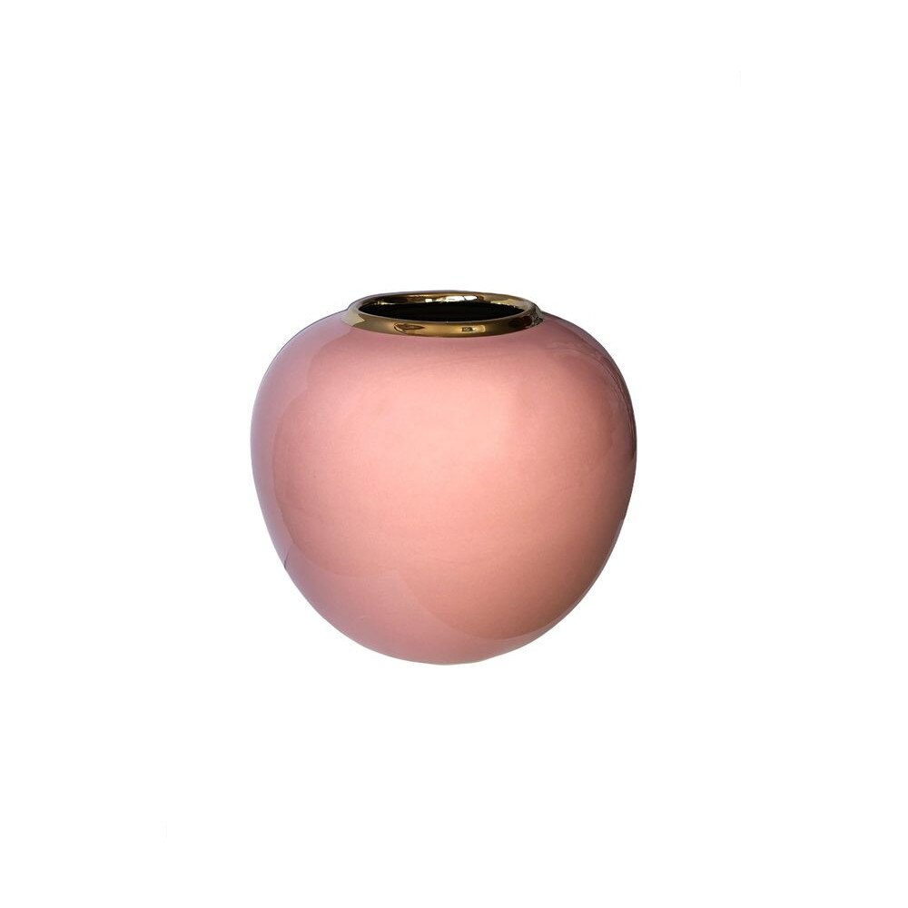 Vaza ceramica, Accent, 0113304, Roz, 20 cm