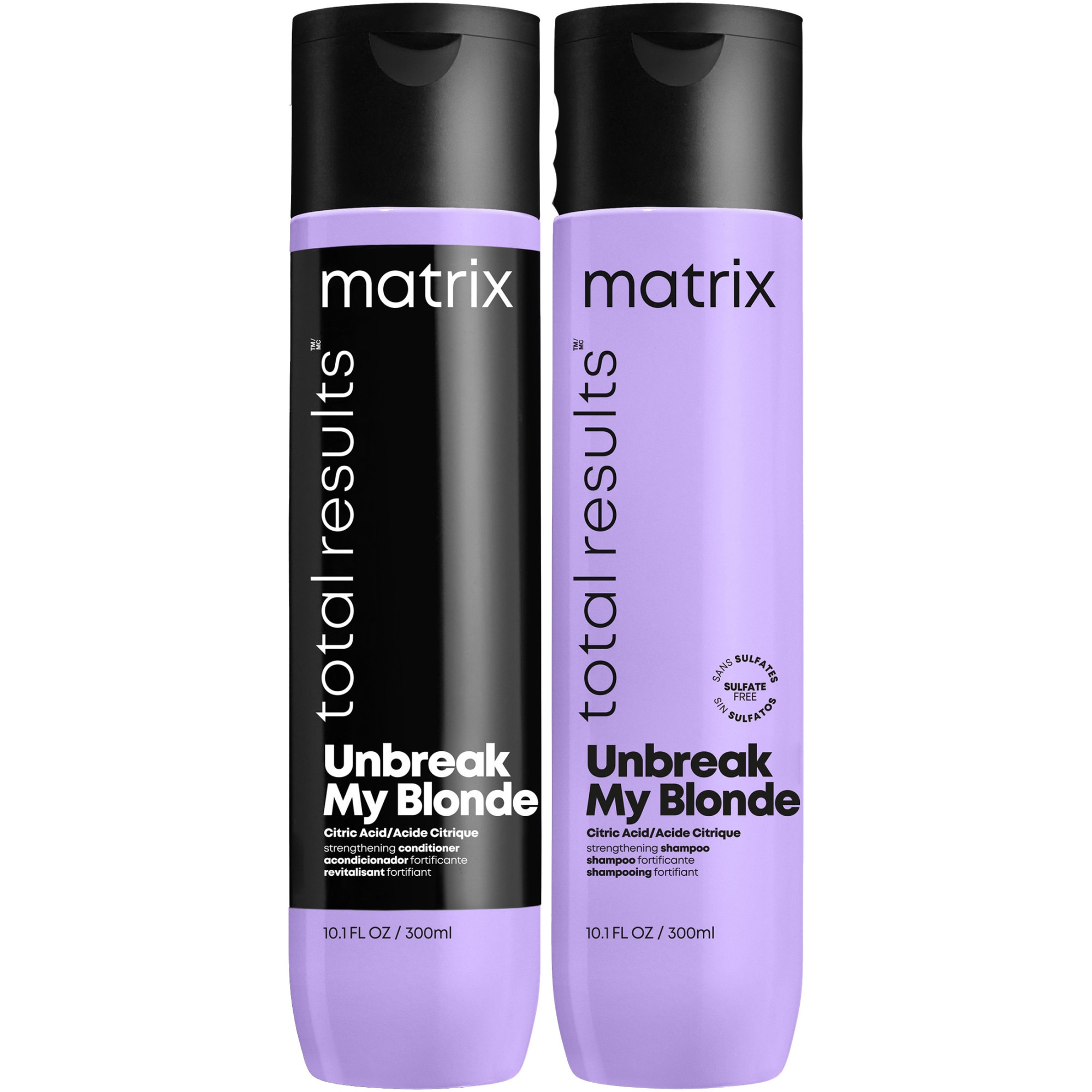 Pachet promo Matrix Total Results Unbreak My Blonde: Shampoo, 300 ml + Balm, 300 ml