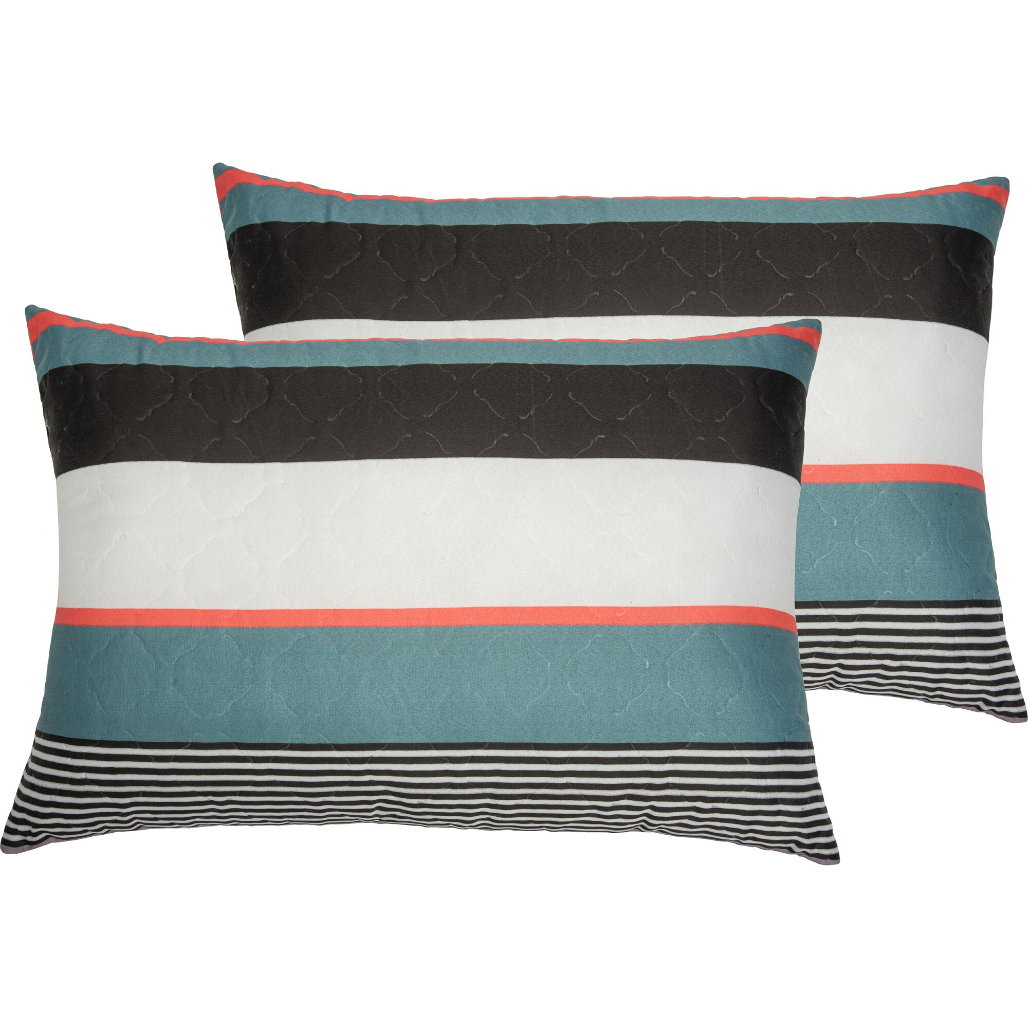 Set 2 perne matlasate Ultrasleep Rainbow Somnart, 50x70 cm, microfibra