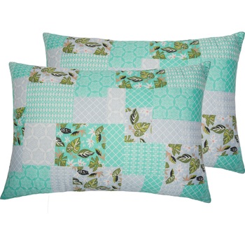 Set 2 perne matlasate Ultrasleep Green Flowers Somnart, 50x70 cm, microfibra Set 2 perne matlasate Ultrasleep Green Flowers Somnart, 50x70 cm, microfibra