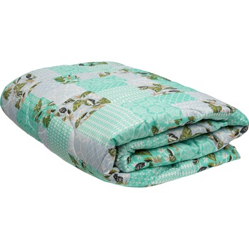 Pilota matlasata Ultrasleep Green Flowers Somnart, 150x200 cm, 250 g, microfibra, lavabila la 40°C Pilota matlasata Ultrasleep Green Flowers Somnart, 150x200 cm, 250 g, microfibra, lavabila la 40°C