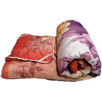 Set pilota 4 anotimpuri Ultrasleep Purple Flowers Somnart, 180x200 cm (200 g +120 g), microfibra Set pilota 4 anotimpuri Ultrasleep Purple Flowers Somnart, 180x200 cm (200 g +120 g), microfibra