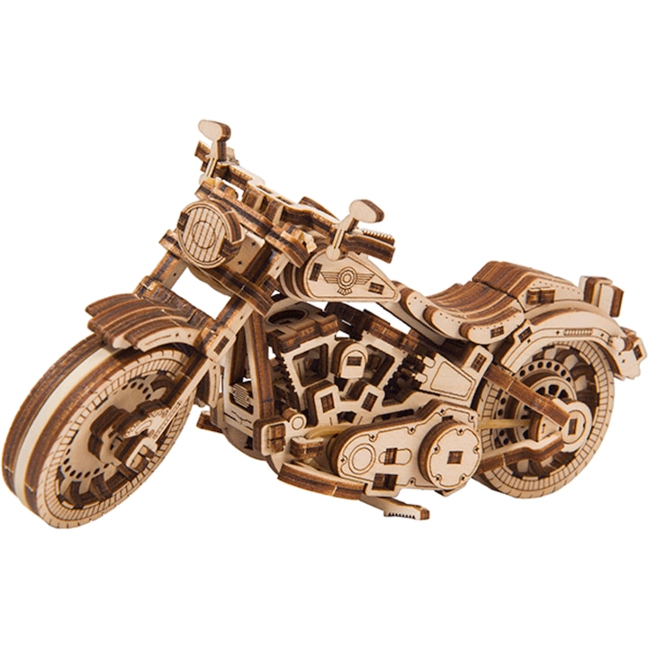 Wooden City Mechanical 3D puzzle - Cruiser V-Twin