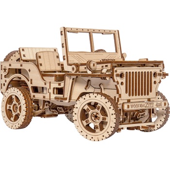 Puzzle 3D mecanic Wooden City - Masina 4x4 Puzzle 3D mecanic Wooden City - Masina 4x4