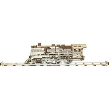 Puzzle 3D mecanic Wooden City - Tren Expres cu sine Puzzle 3D mecanic Wooden City - Tren Expres cu sine
