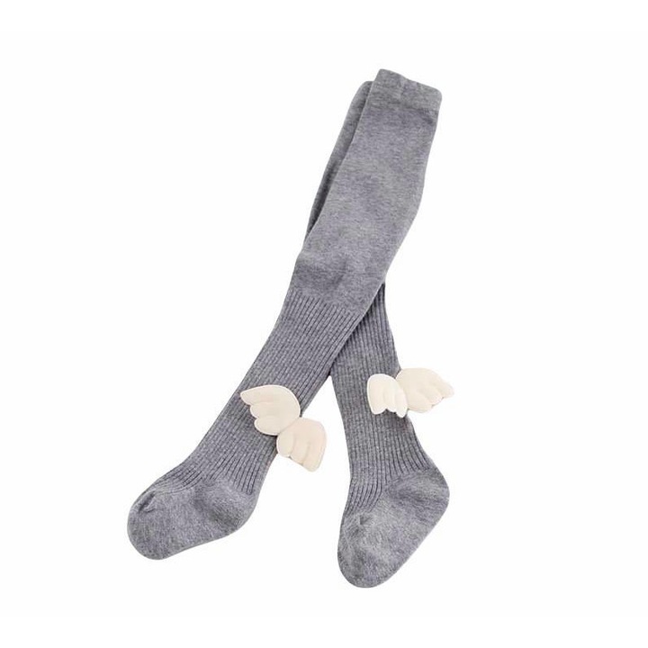 Dres cu aripioare, fetite, drool, Gri deschis