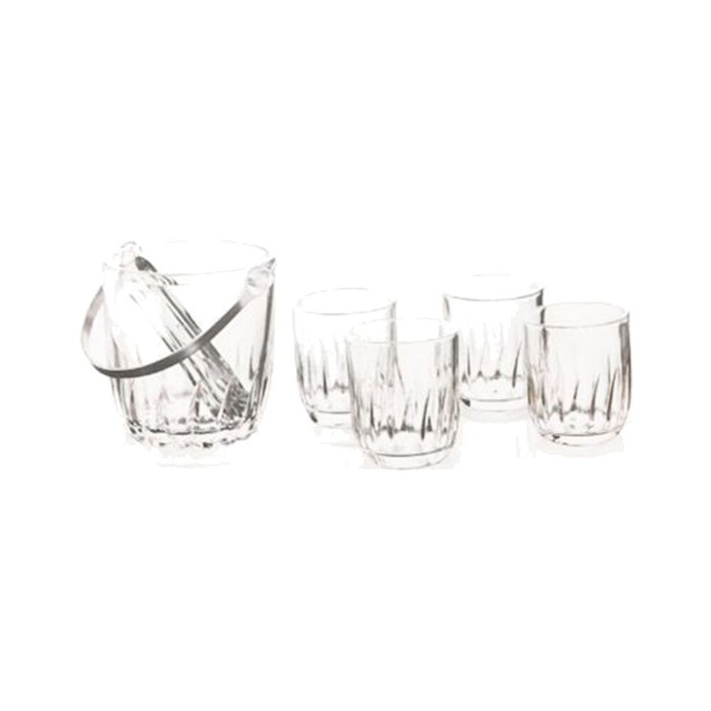 Set 4 pahare whiskey scothish, din sticla, diametru 12 cm, InArt