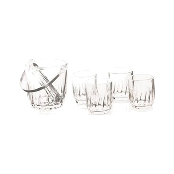 Set 4 pahare whiskey scothish, din sticla, diametru 12 cm, InArt Set 4 pahare whiskey scothish, din sticla, diametru 12 cm, InArt