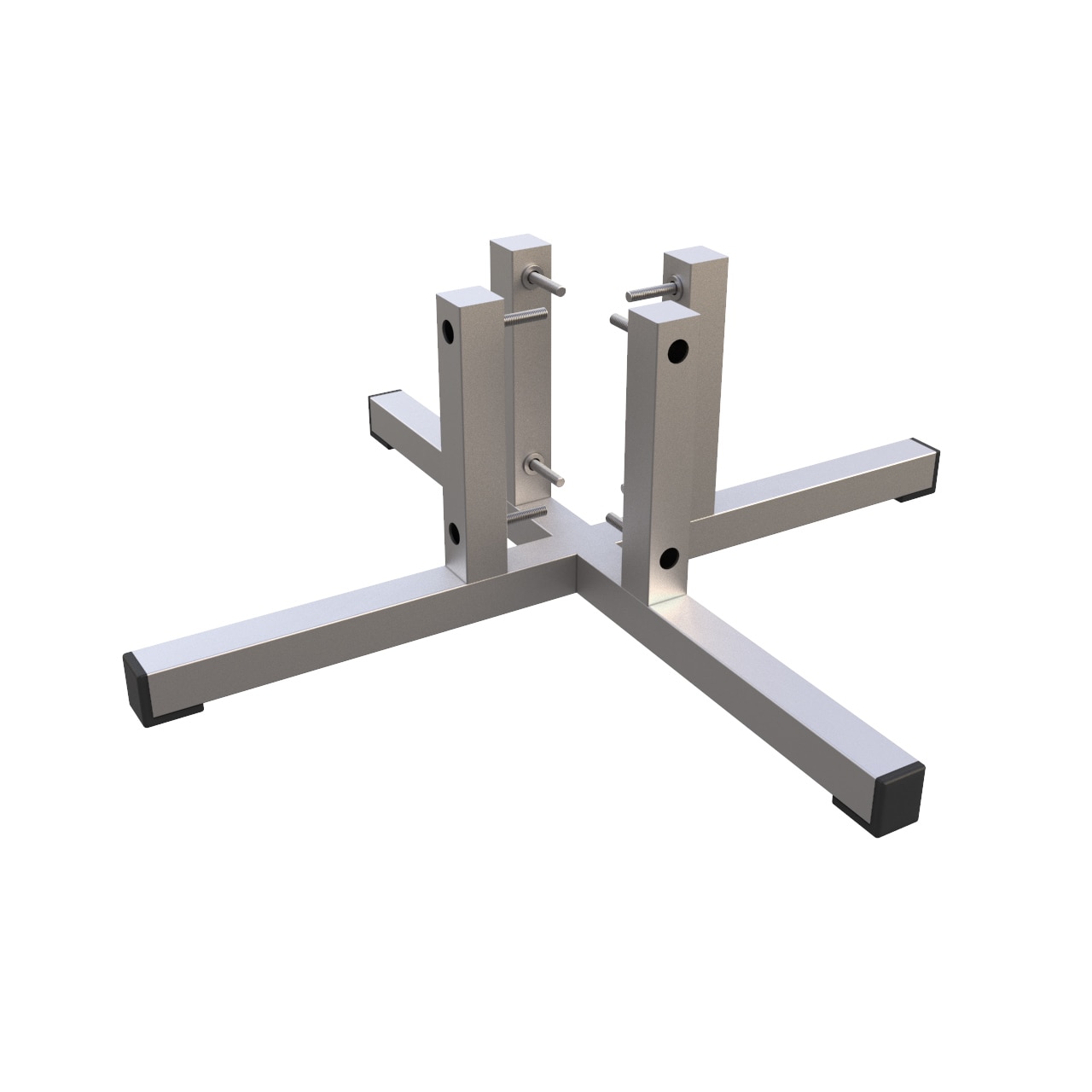 Suport Brad Argintiu Metal Diametru Reglabil 100mm-45mm, Reglare Perpendicularitate