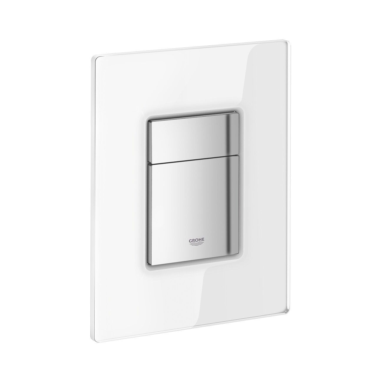 Clapeta actionare rezervor incastrat, Grohe, Skate Cosmopolitan Glass, alb