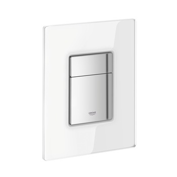 Clapeta actionare rezervor incastrat, Grohe, Skate Cosmopolitan Glass, alb Clapeta actionare rezervor incastrat, Grohe, Skate Cosmopolitan Glass, alb