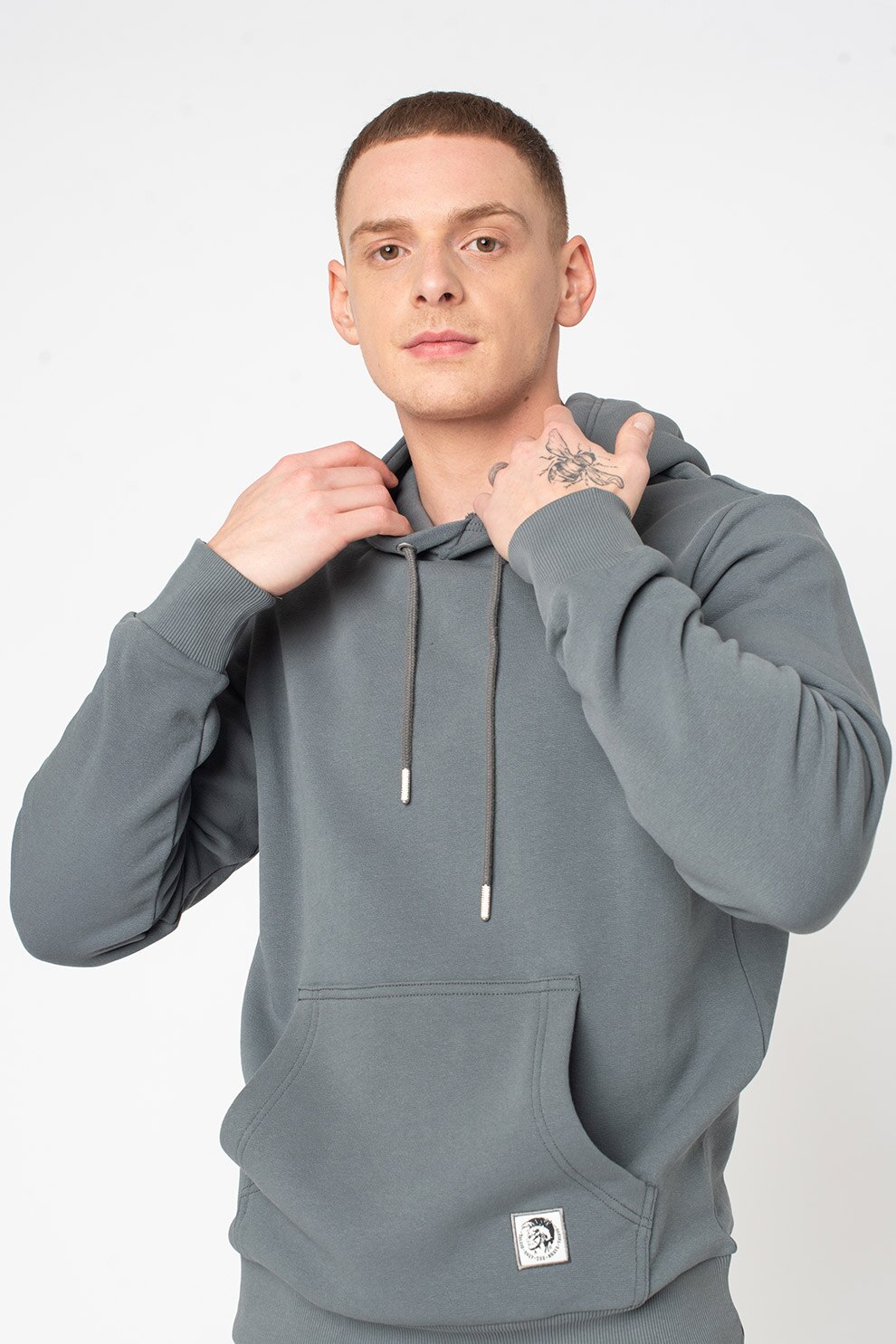 Diesel, Hanorac cu buzunar kangaroo S-Girk, Verde persan