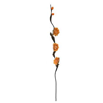 Set 5 plante artificiale din plastic si lemn, Naimeed D3034, culoare Portocaliu, 145 x 10 cm Set 5 plante artificiale din plastic si lemn, Naimeed D3034, culoare Portocaliu, 145 x 10 cm