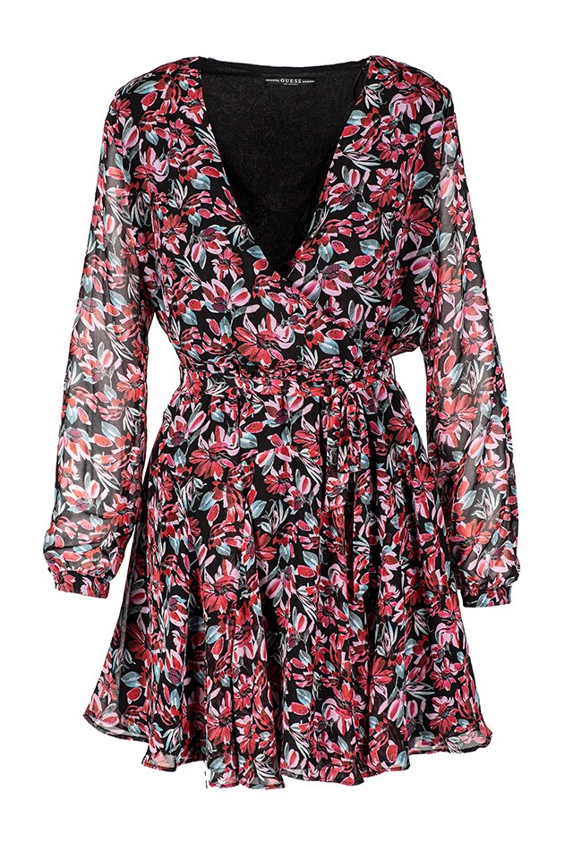 Rochie scurta, Guess, Multicolor, XS