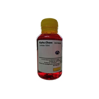 Flacon Cerneala AlphaChem Compatibil Canon 1x100ml CLI-526Y Galben Flacon Cerneala AlphaChem Compatibil Canon 1x100ml CLI-526Y Galben