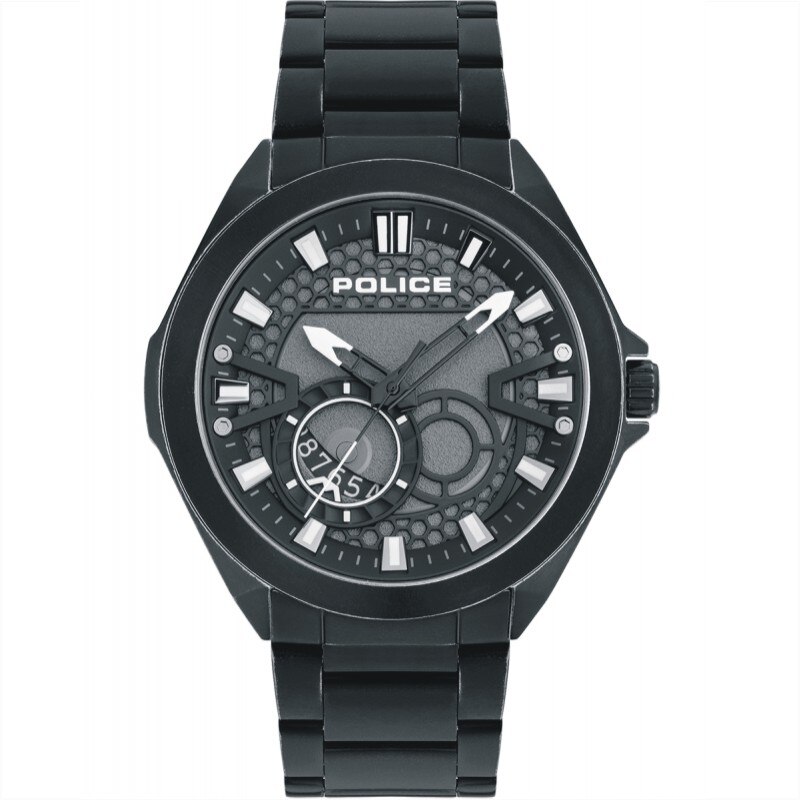 Ceas Police barbatesc PEWJH2110301, inox, negru, carcasa 47mm
