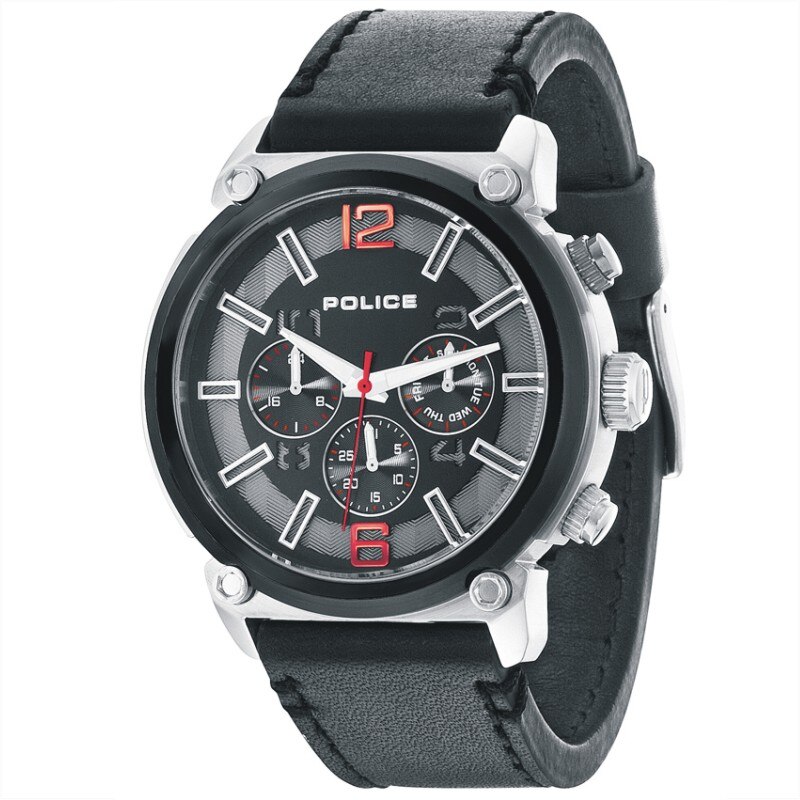 Ceas Police barbatesc PL14378JSTB/02B, Multifunction, carcasa inox, 50mm