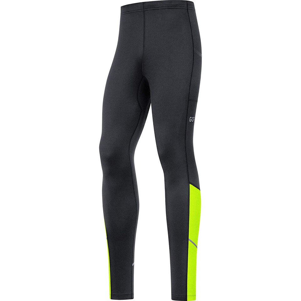Colanti sport barbati 'Thermo R3' Gore, negru/verde neon, L