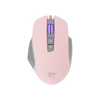 Mouse Gaming cu fir White Shark GARETH, 6.400 DPI, 125Hz, 32IPS, 12G, Chipset SUNPLUS 192, Switch-uri HUANO, Butoane Programabile, RGB LED, Cablu braided 1,8m, 138gr., Powder Coating, Alb