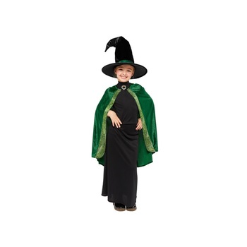 Costum Harry Potter Minerva McGonagall Pentru copii , 4-6 ani, Multicolor Costum Harry Potter Minerva McGonagall Pentru copii , 4-6 ani, Multicolor