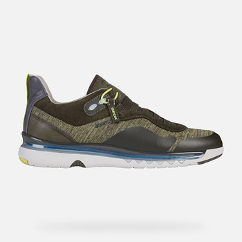 Pantofi sport barbati, Geox U Levita, piele naturala, textil, siret, multicolor, 42 EU Pantofi sport barbati, Geox U Levita, piele naturala, textil, siret, multicolor, 42 EU